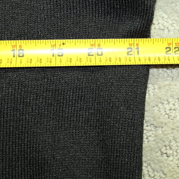 Chaps Sweater Large Black 1/4 Zip Long Sleeve Casual Chaps Embroidered Logo - Picture 5 of 7